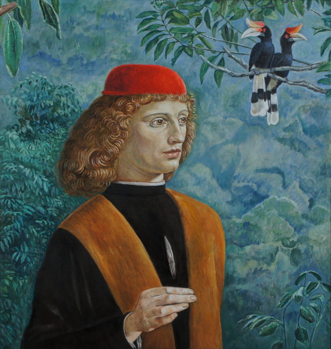 Männerporträt nach Leonardo